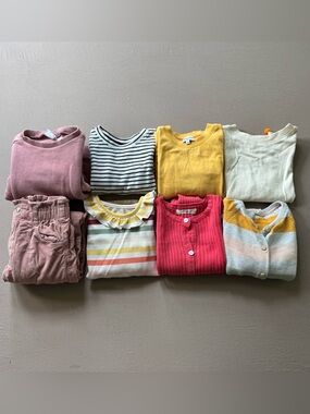 Toddler Girls Spring Tops & Pants Bundle